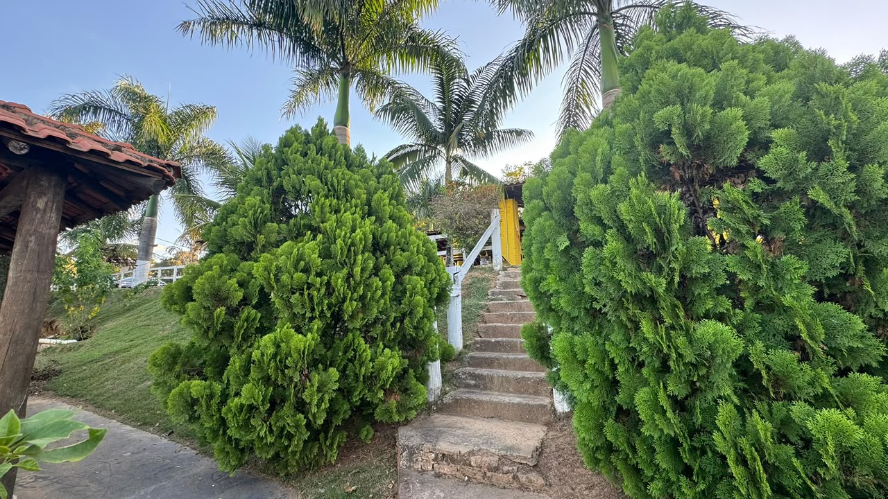 Escada entre jardins da Unidade 3, em Limeira