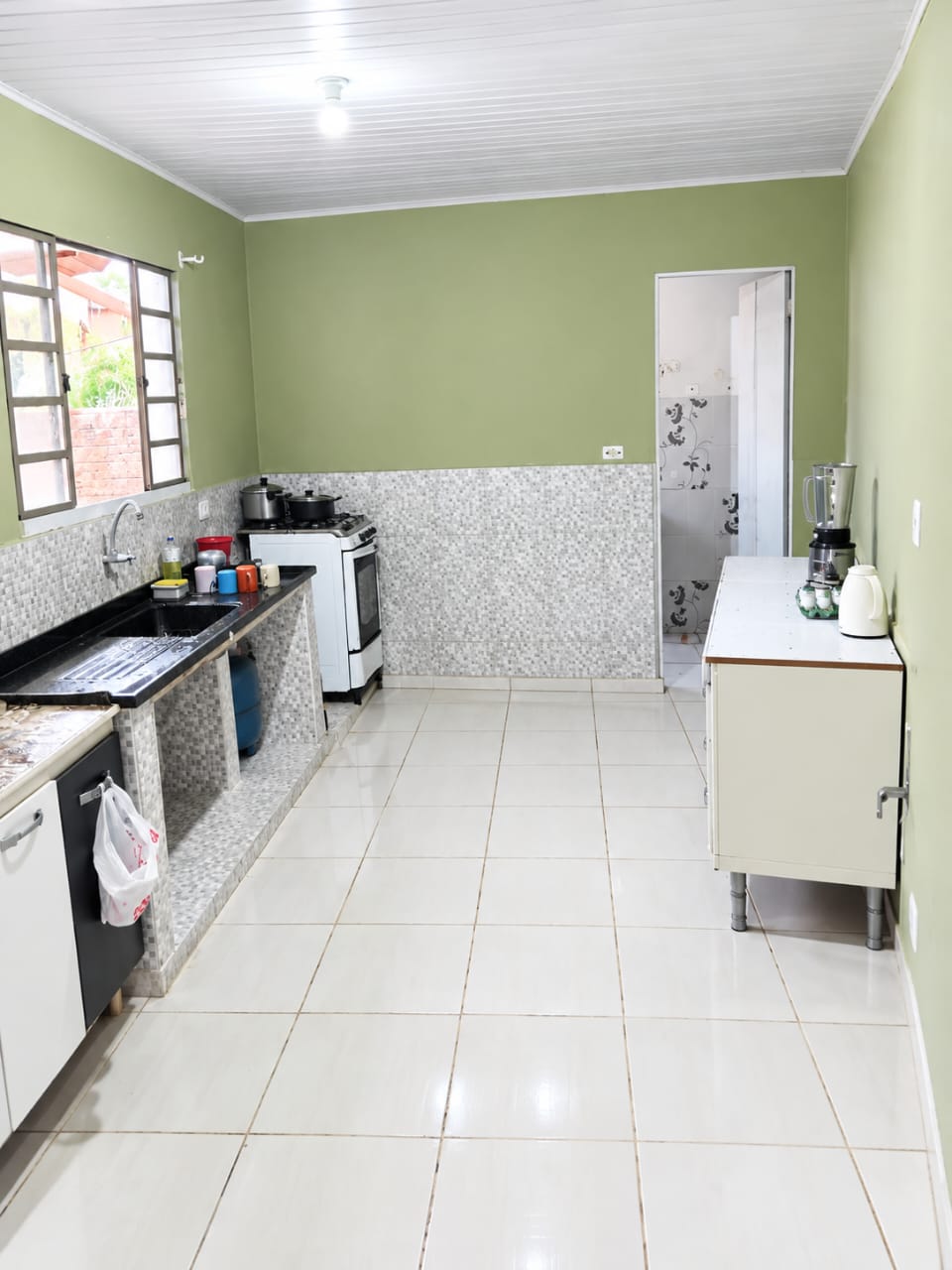 Cozinha da Unidade 4, em Taquarivaí
